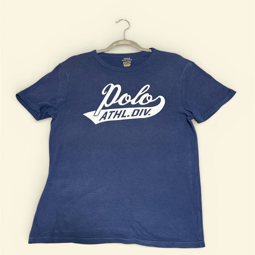 Polo Ralph Lauren Athletica Division Blue Graphic Short Sleeve T Shirt